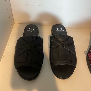 Marc Fisher Leather slides